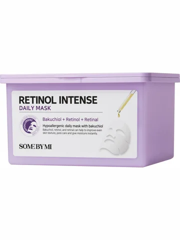 Тканевая маска для лица с ретинолом и ба