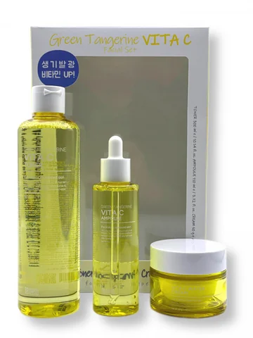 Набор: Тонер для лица с экстрактом зелен