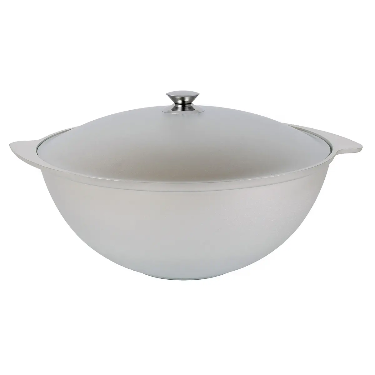 

Казан для плова литой 8,0л алюминевая крышка, Серебристый
