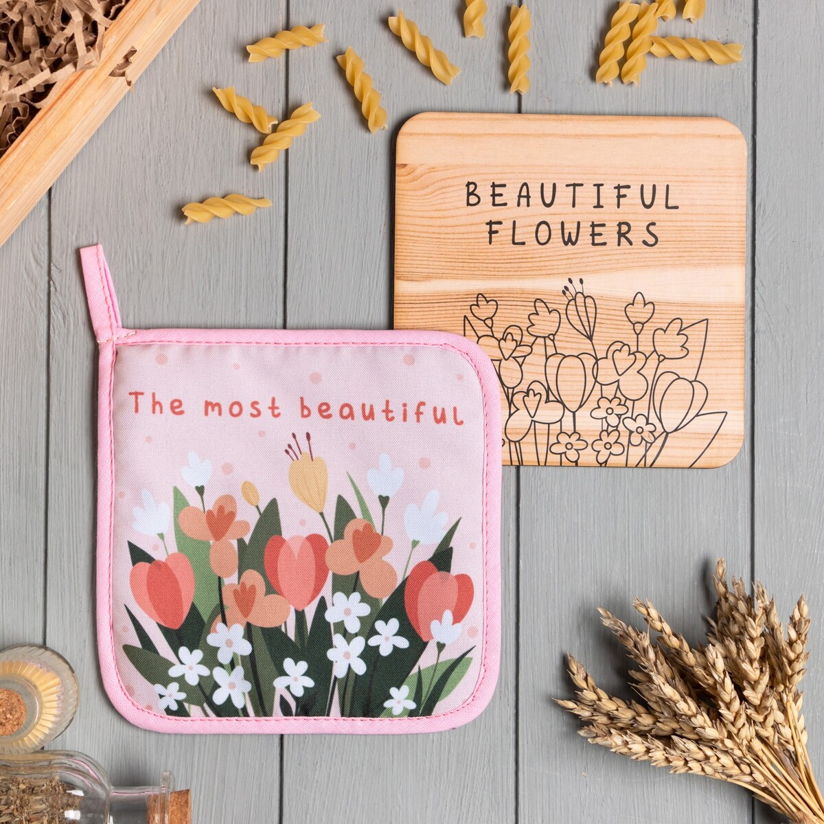 

Набор кухонный, Зеленый;розовый;бежевый