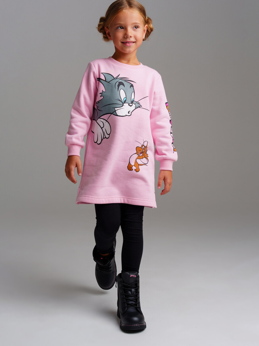 

Платье трикотажное, Розовый