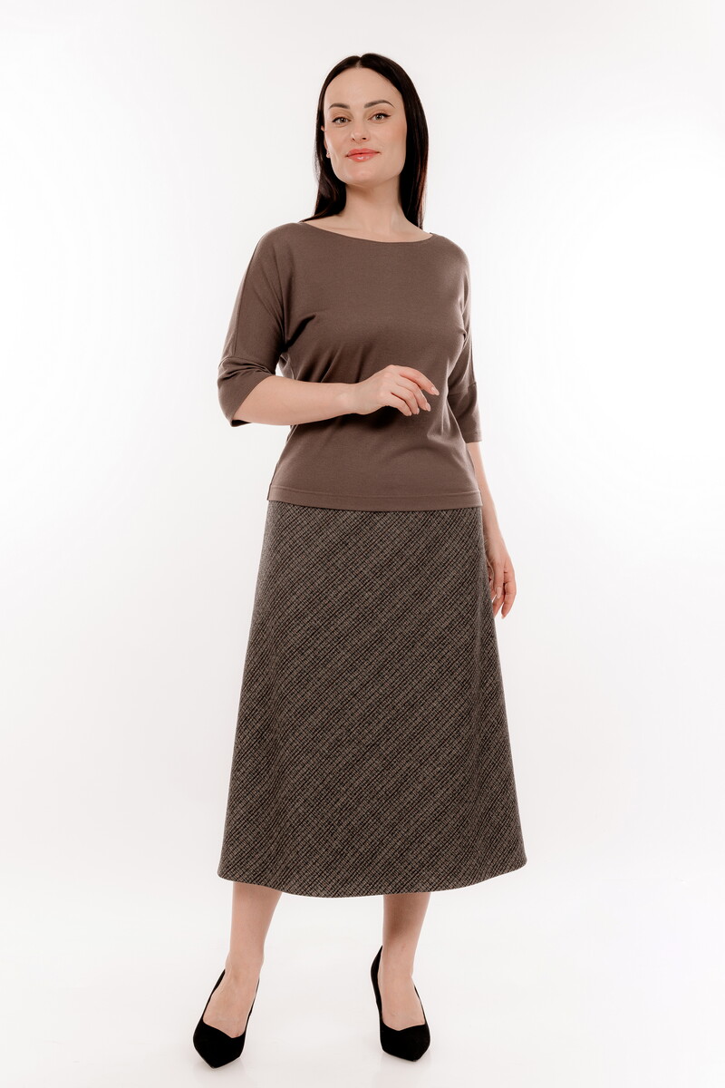 

Юбка, Коричневый;мультиколор