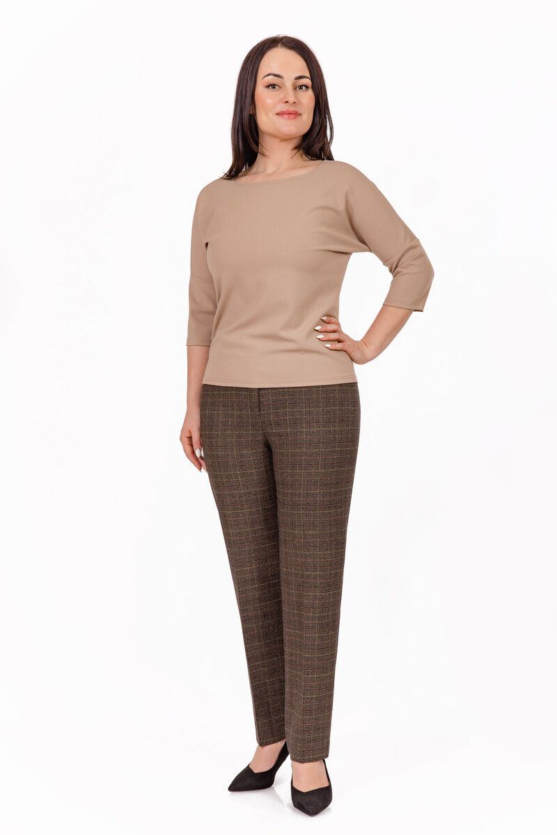 

Брюки, Коричневый;мультиколор