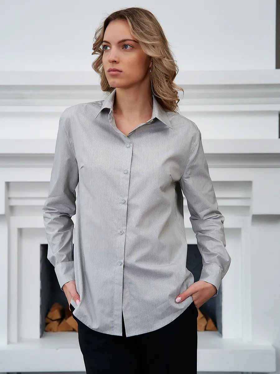 

Блузка, Зеленый;полоса