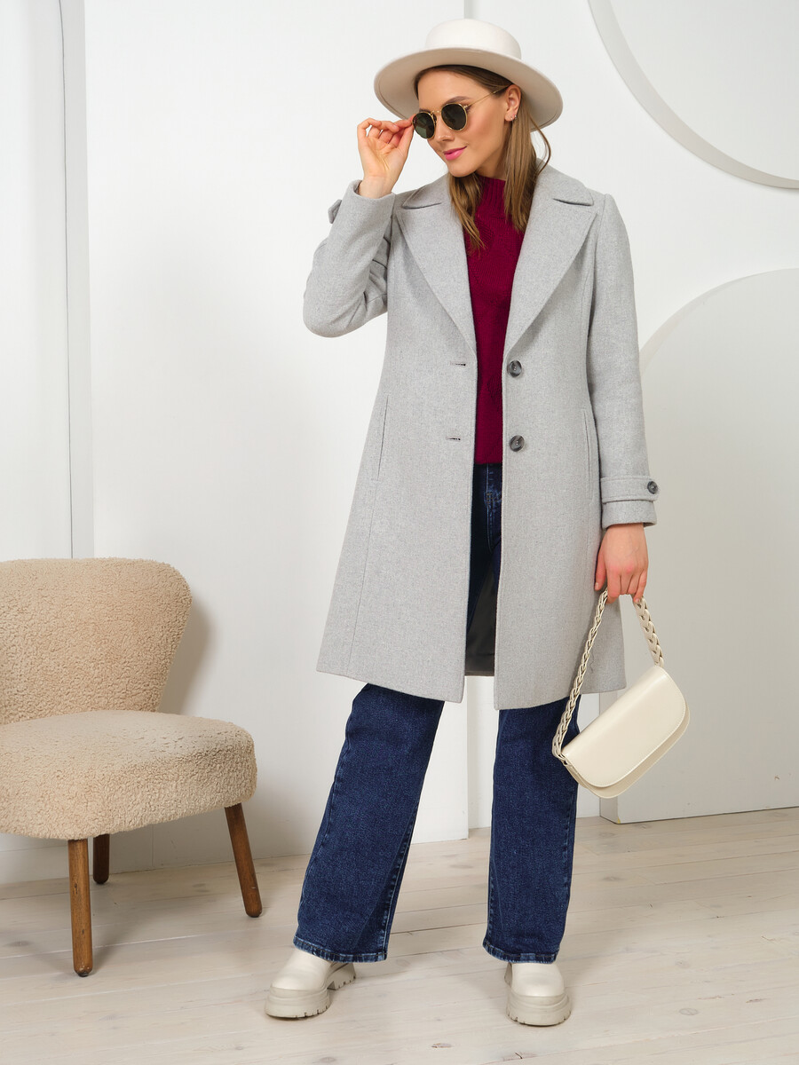 

Пальто, Серый;светлый серый