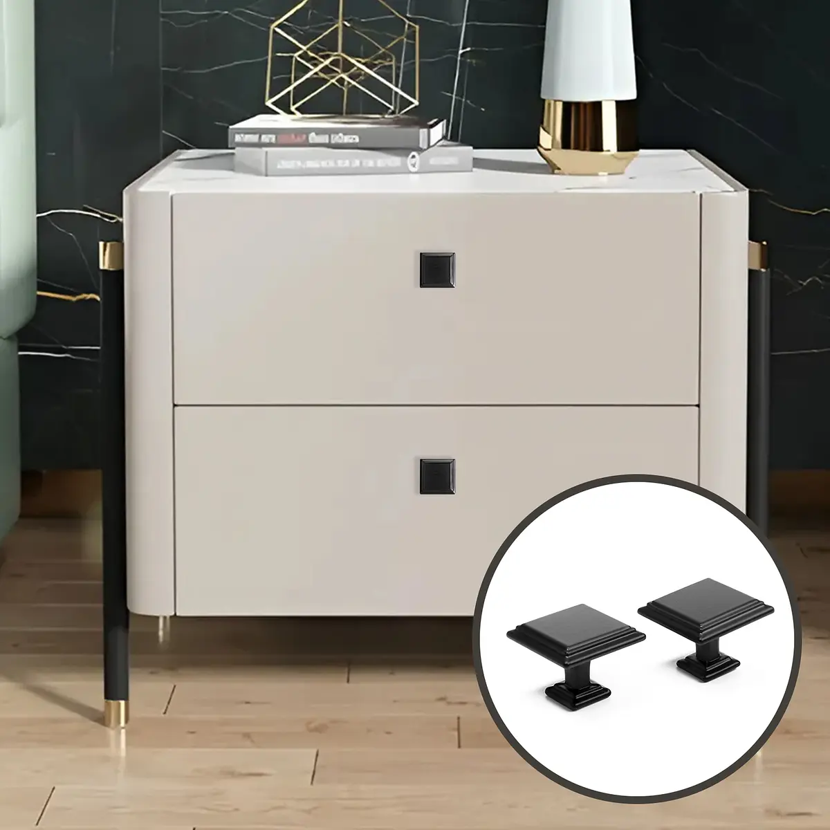 

Ручка кнопка тундра рк119bl, черная, 10 шт. tmp, Черный