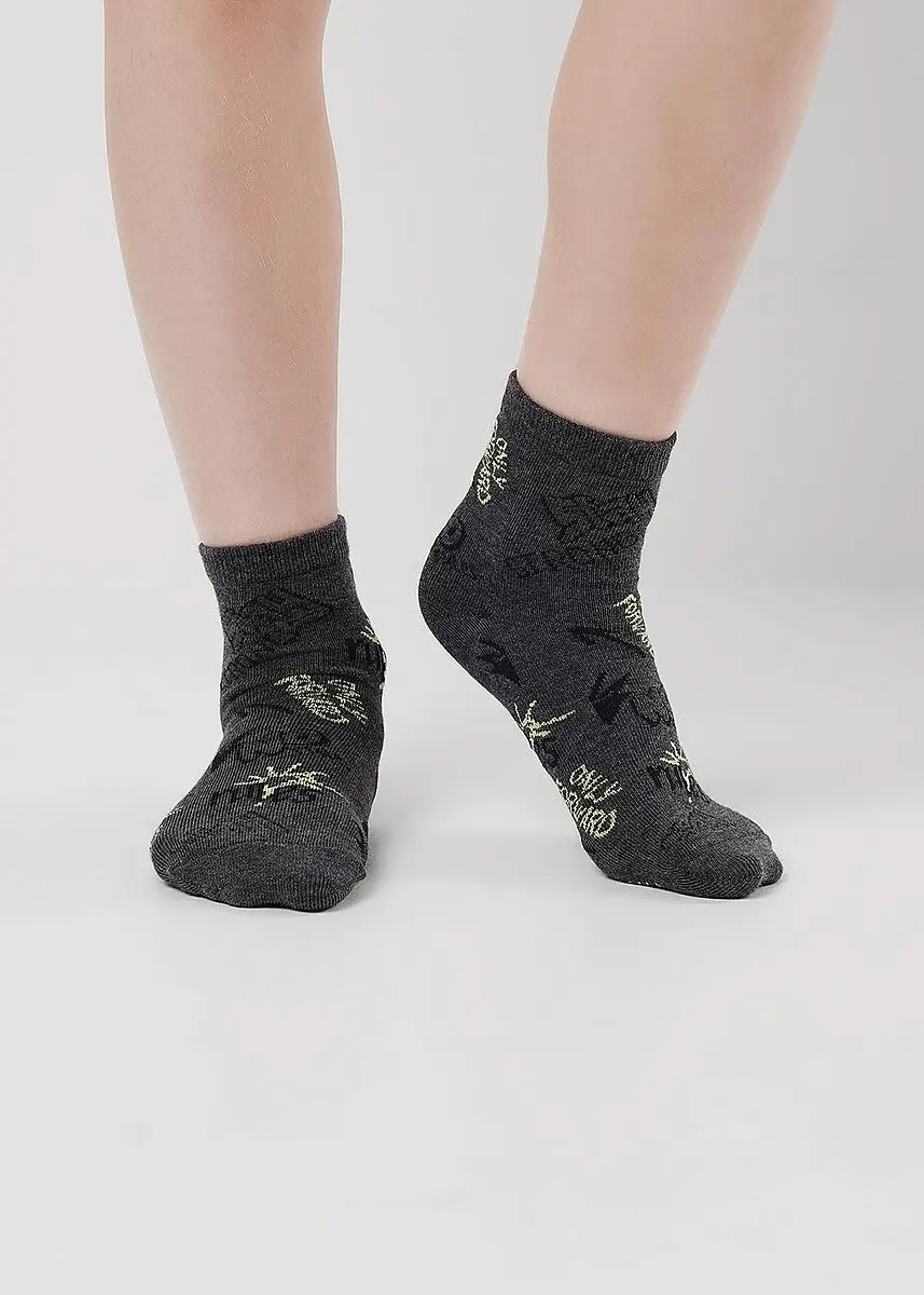 

Носки, Серый;меланж т.серый