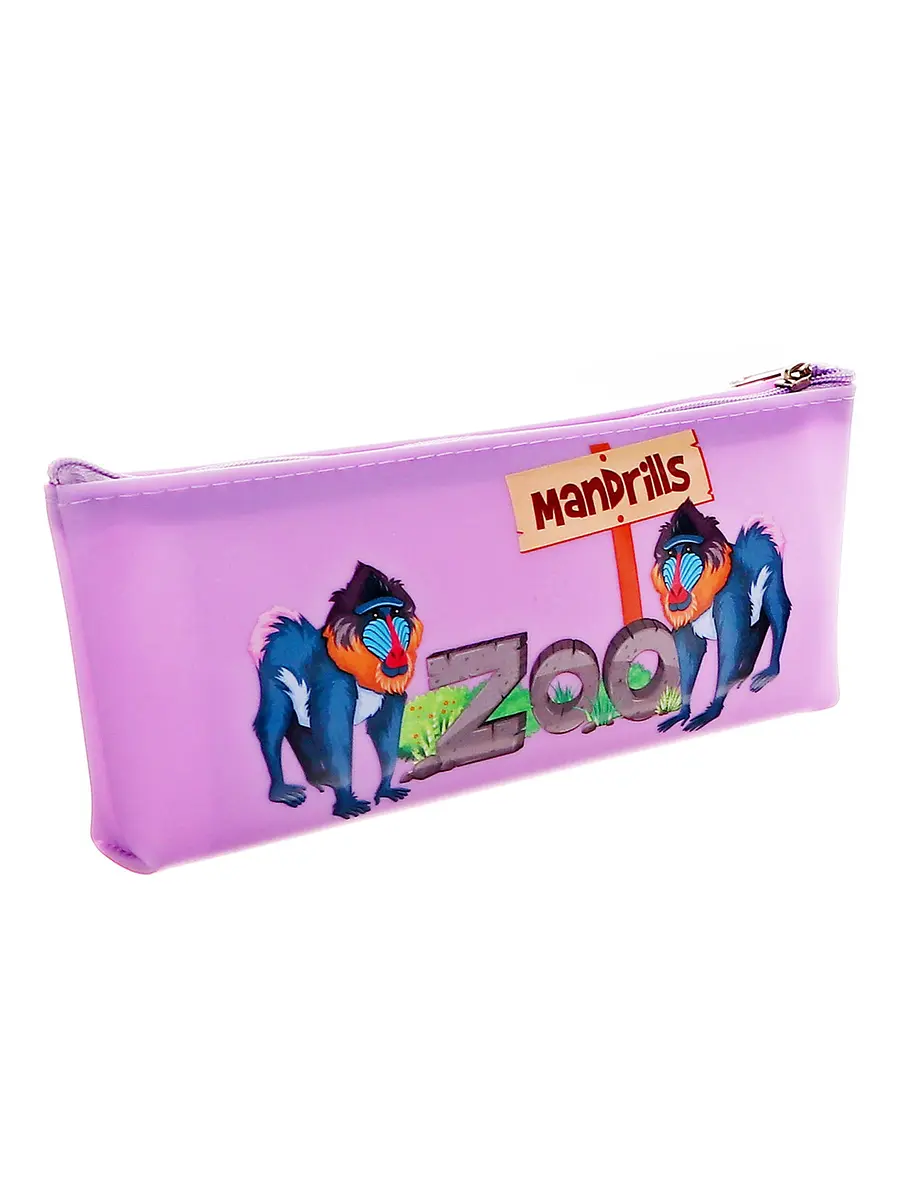 

Пенал школьный на молнии calligrata, Фиолетовый