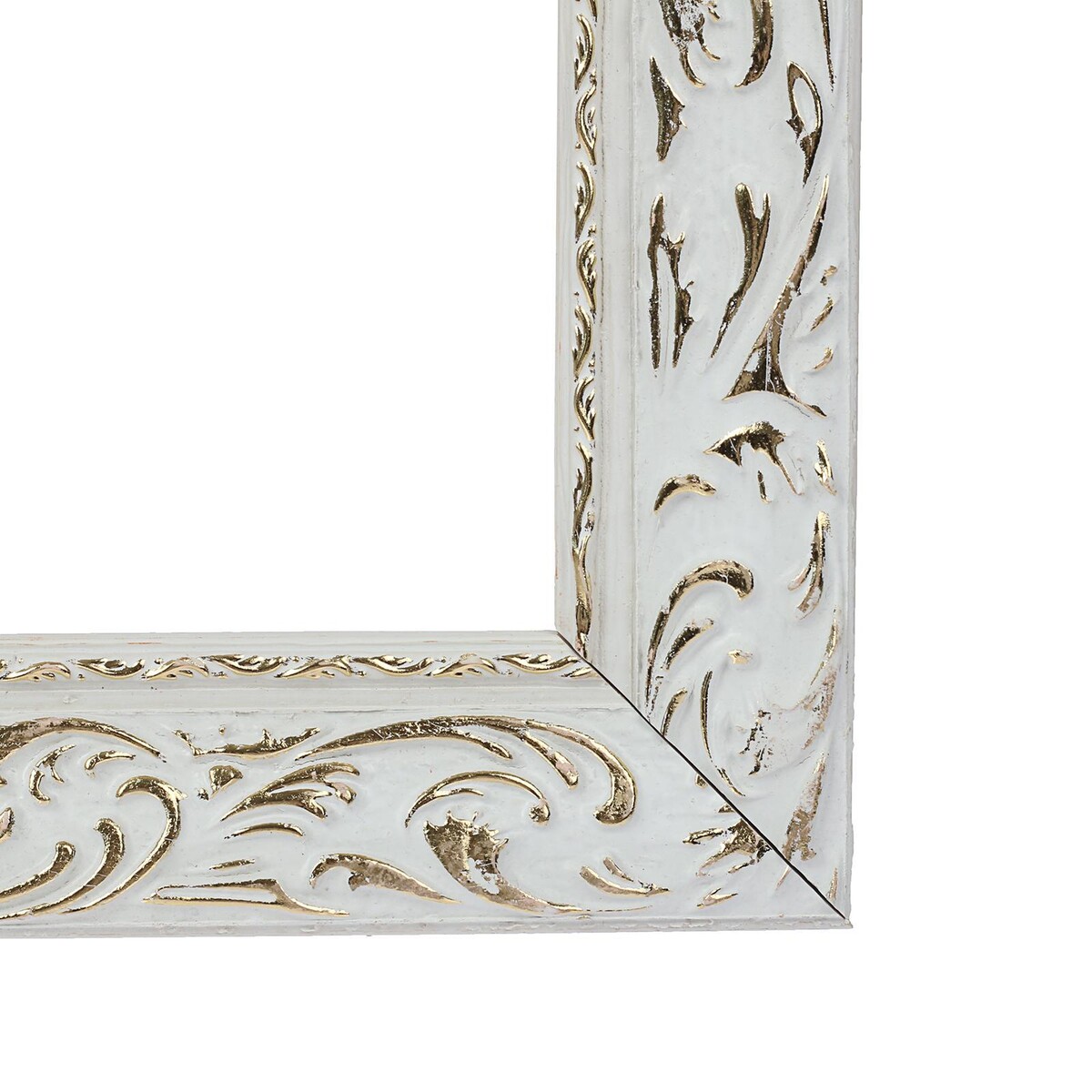 

Рама для картин (зеркал) 40×40×4 см, дерево, Белый;золотистый