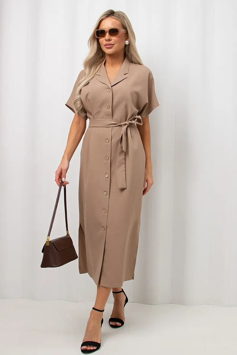 

Платье, Бежевый;песочный