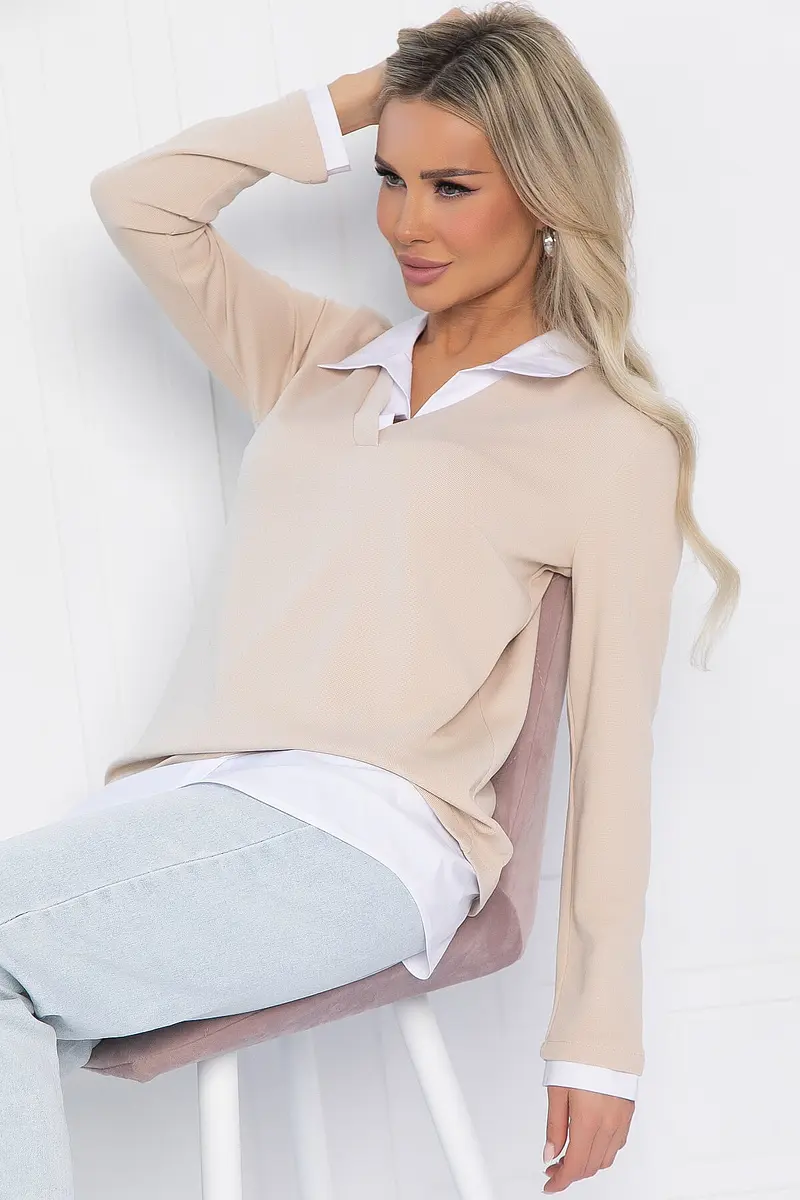 

Пуловер, Бежевый