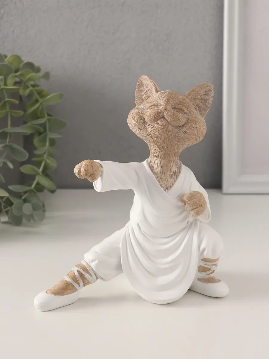 

Фигурка полистоун, Белый;бежевый