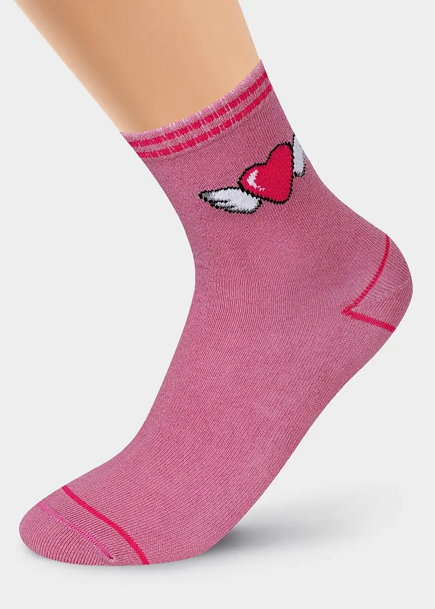 

Носки, Розовый;т.розовый