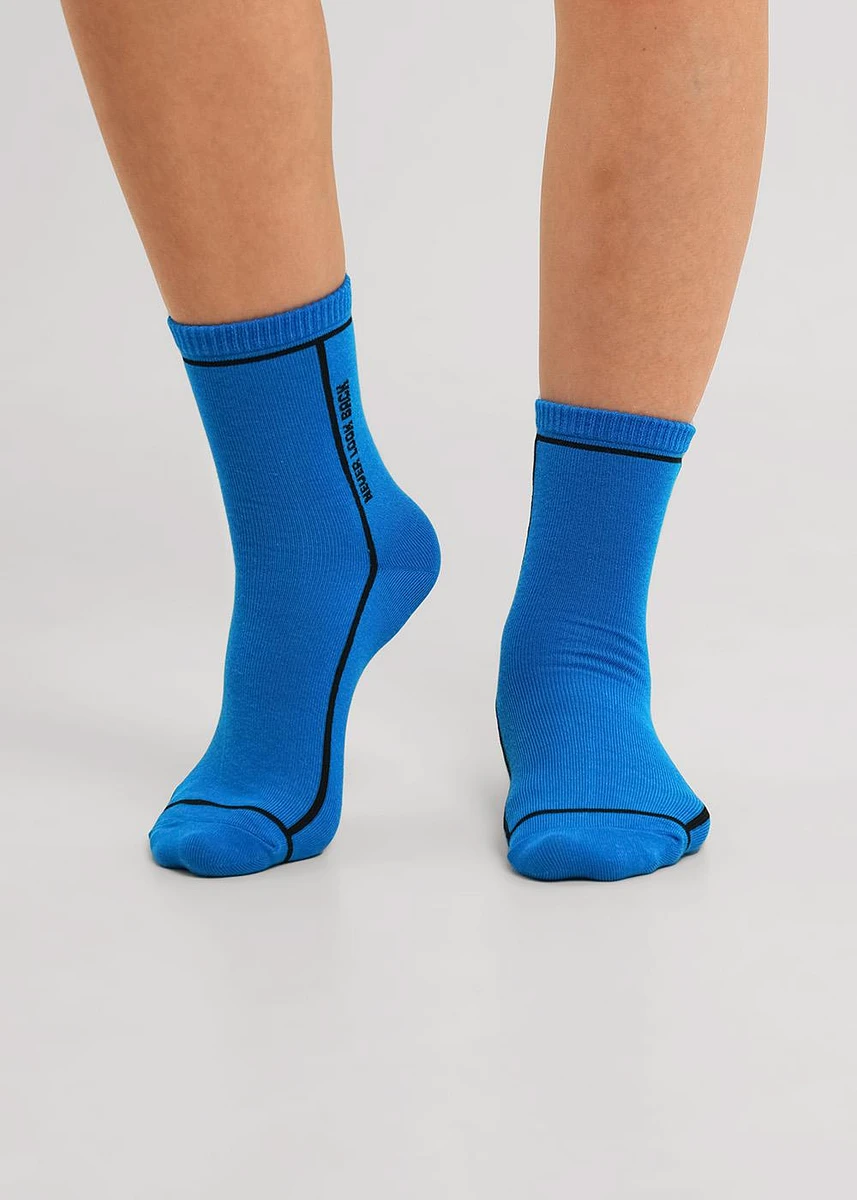 

Носки, Голубой;т.голубой