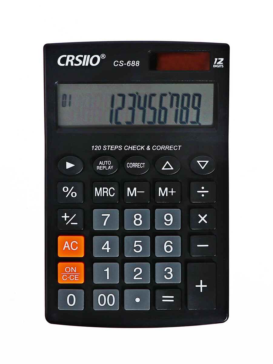 

Калькулятор настольный 12-разрядный ct-388, черный