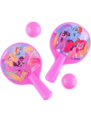 Ракетки 8×12 см, 2 мячика, my little pon