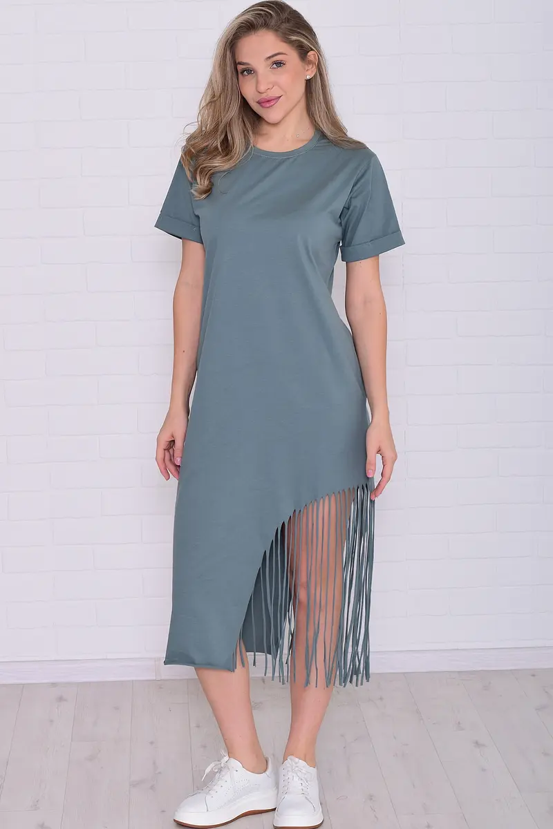 

Платье, Зеленый;шалфей