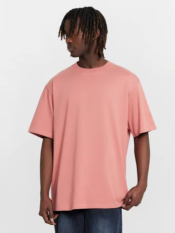 Футболка мужская розовая оверсайз