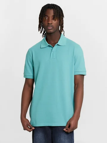 Поло мужское голубое