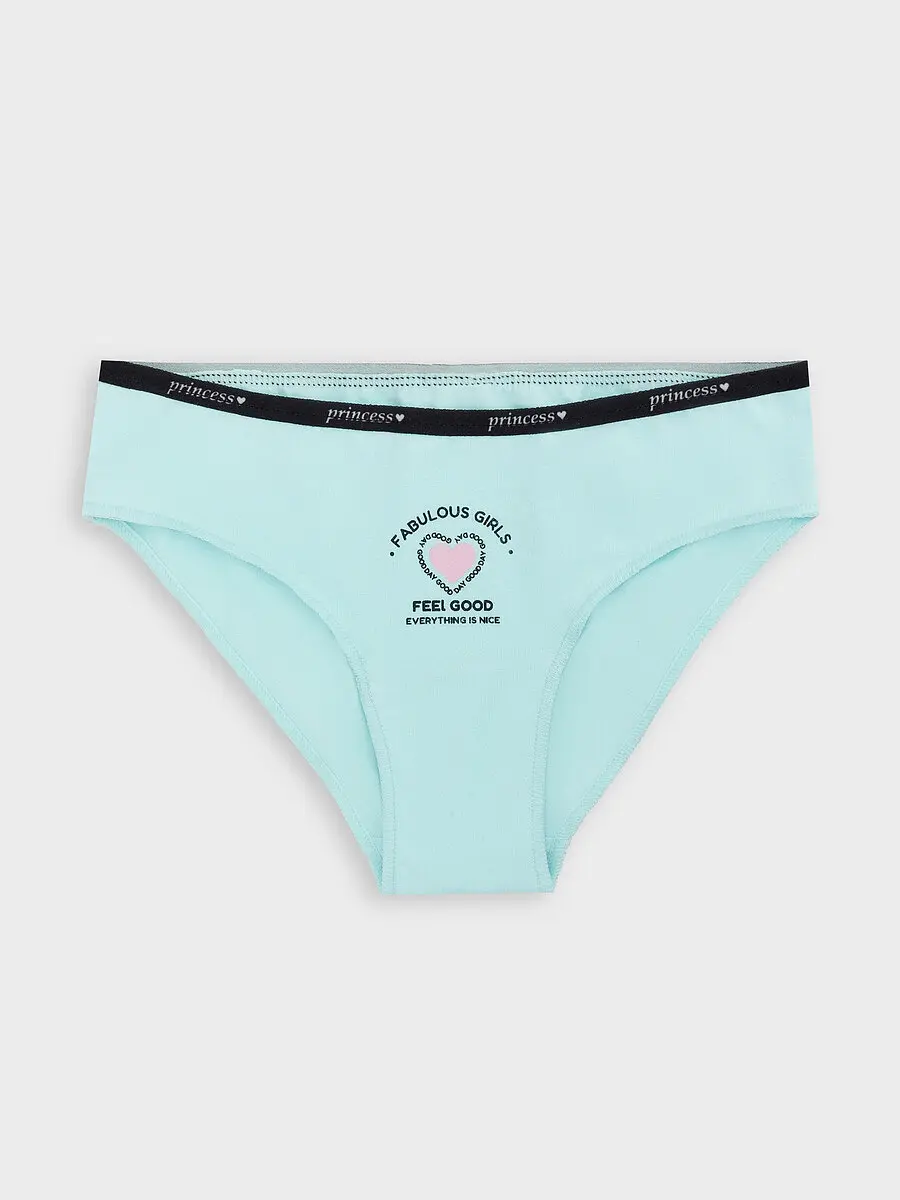 

Трусы для девочек, Голубой;сахарная пудра +печать