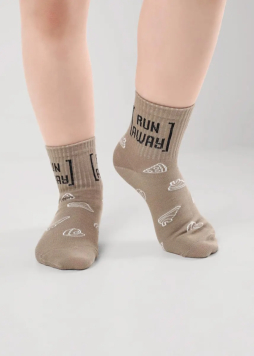 

Носки, Бежевый;т.бежевый