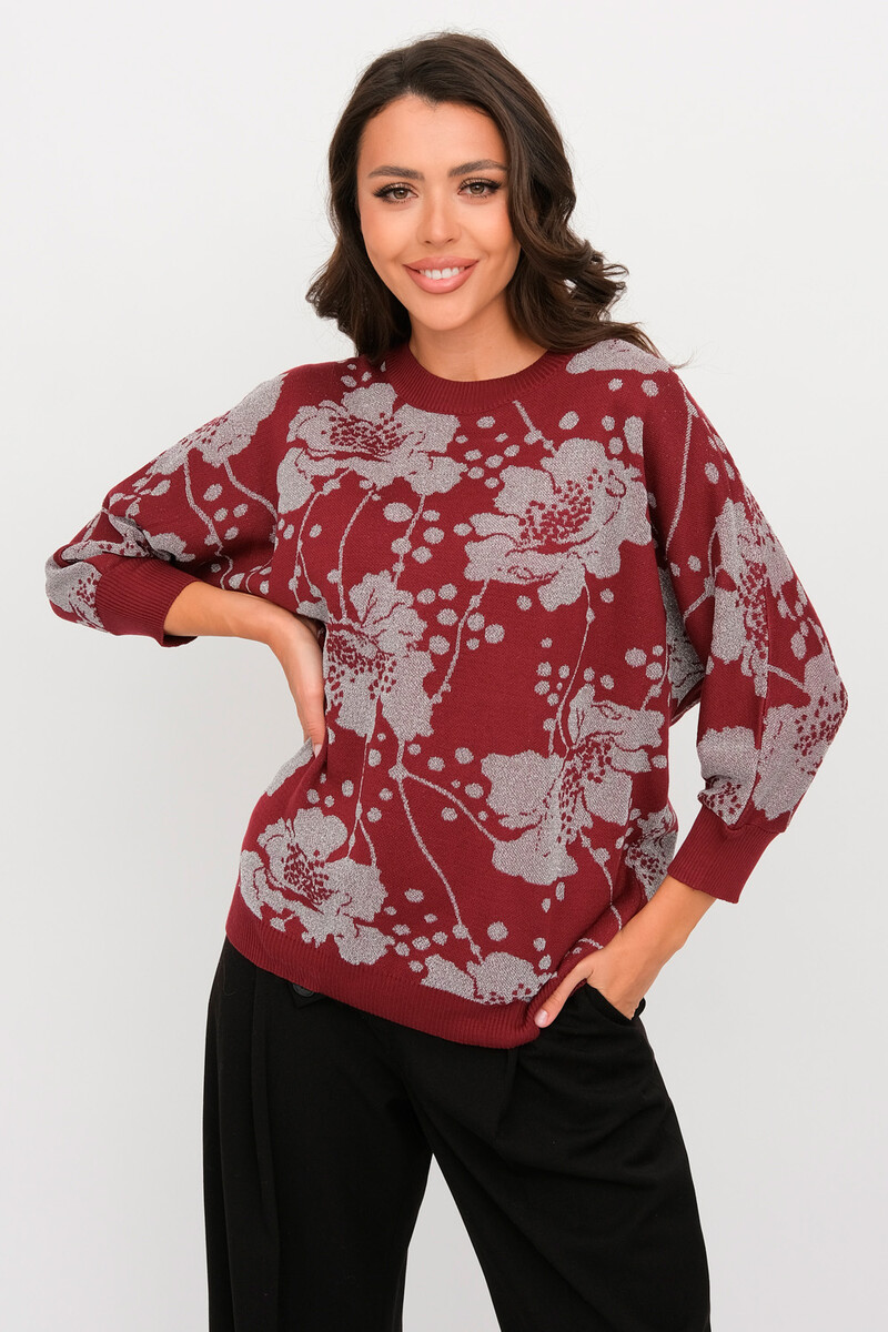 

Джемпер, Бордовый;бордо