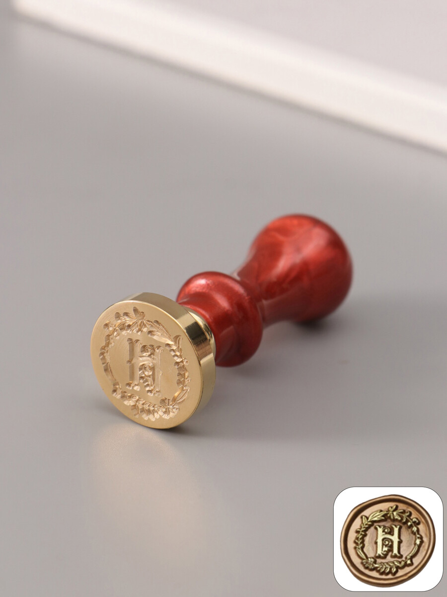 

Печать для сургуча с пластиковой ручкой