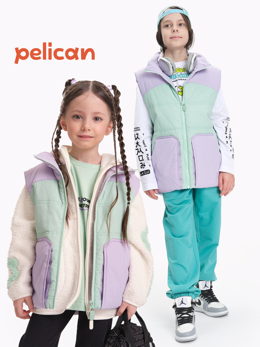 

Жилет, Разноцветный;мятный