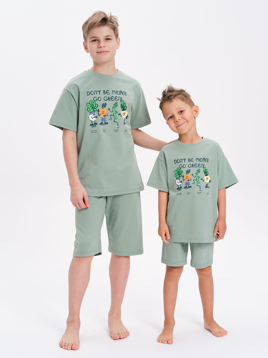 

Пижама, Зеленый;светло-зеленый