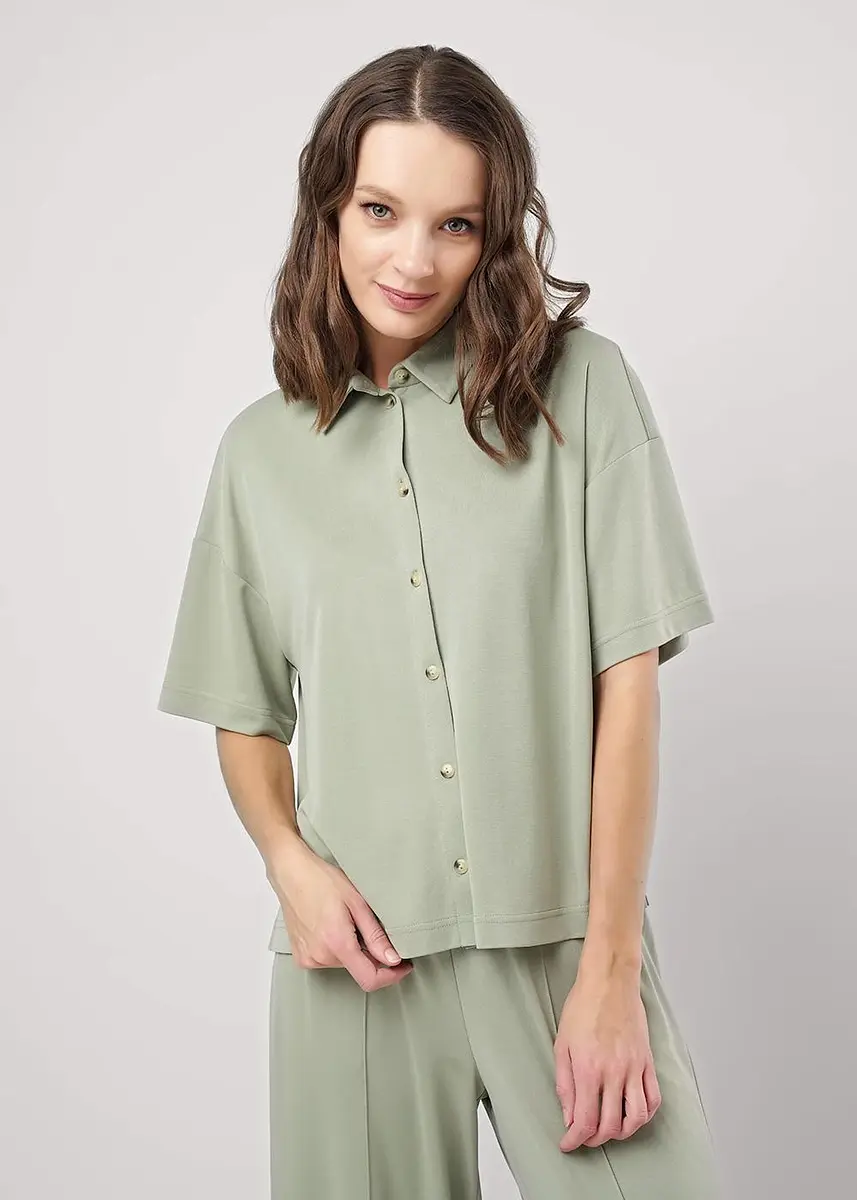 

Блузка рубашка, Хаки