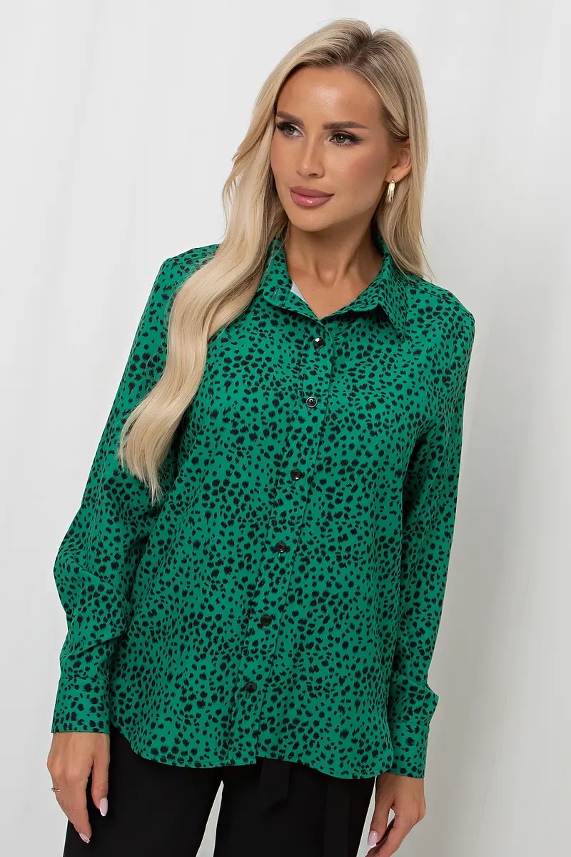 

Рубашка, Зеленый;зеленый/черный