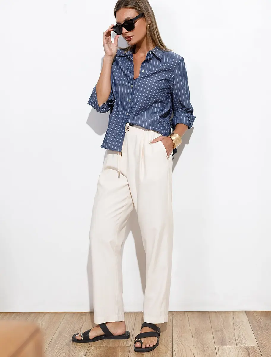 

Брюки, Белый;кокосово-молочный