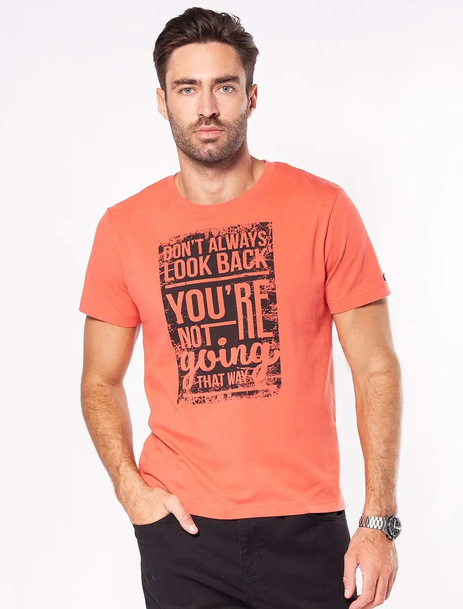 

Футболка, Оранжевый;коралловый_dont_look_back