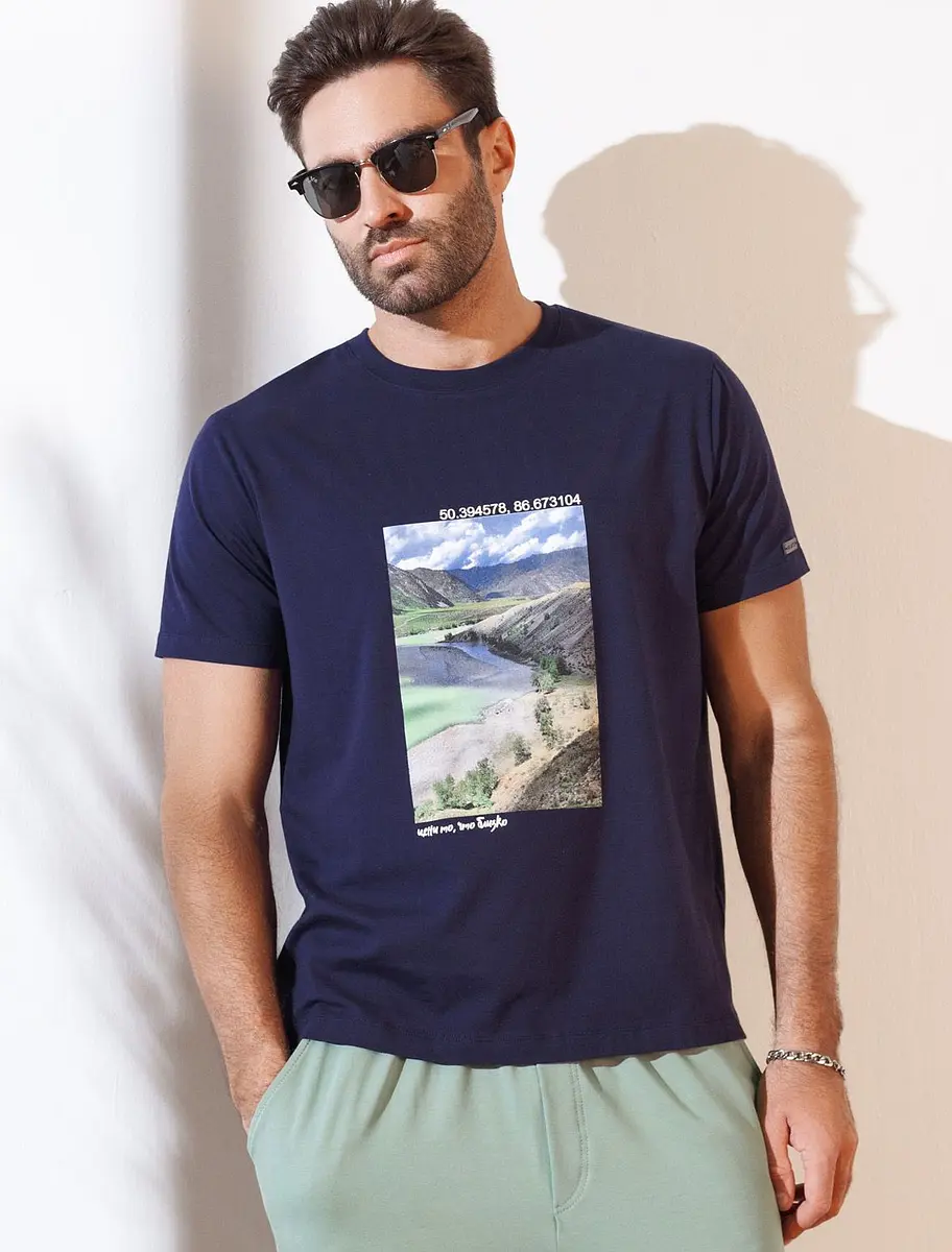 

Футболка, Синий;темно-синий_алтай