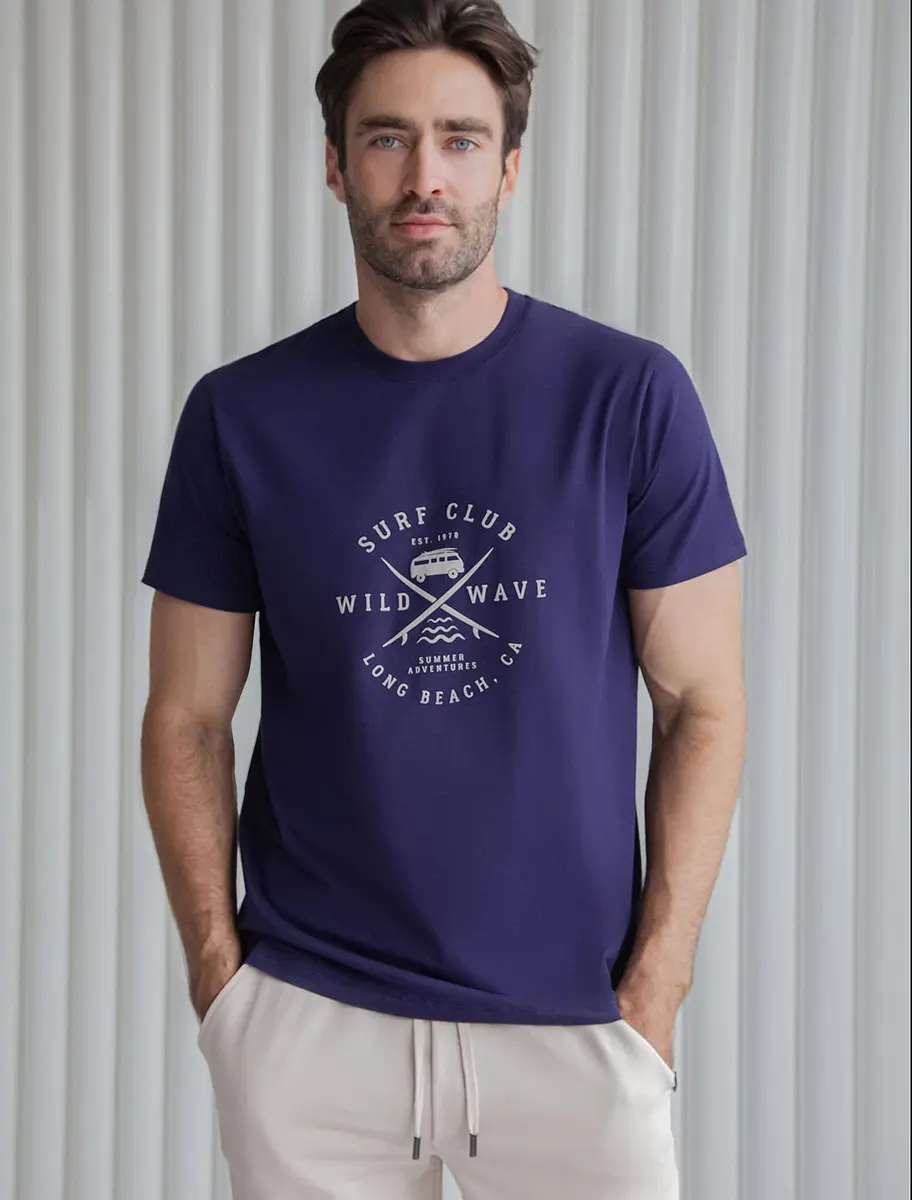 

Футболка, Синий;т.синий_surf club