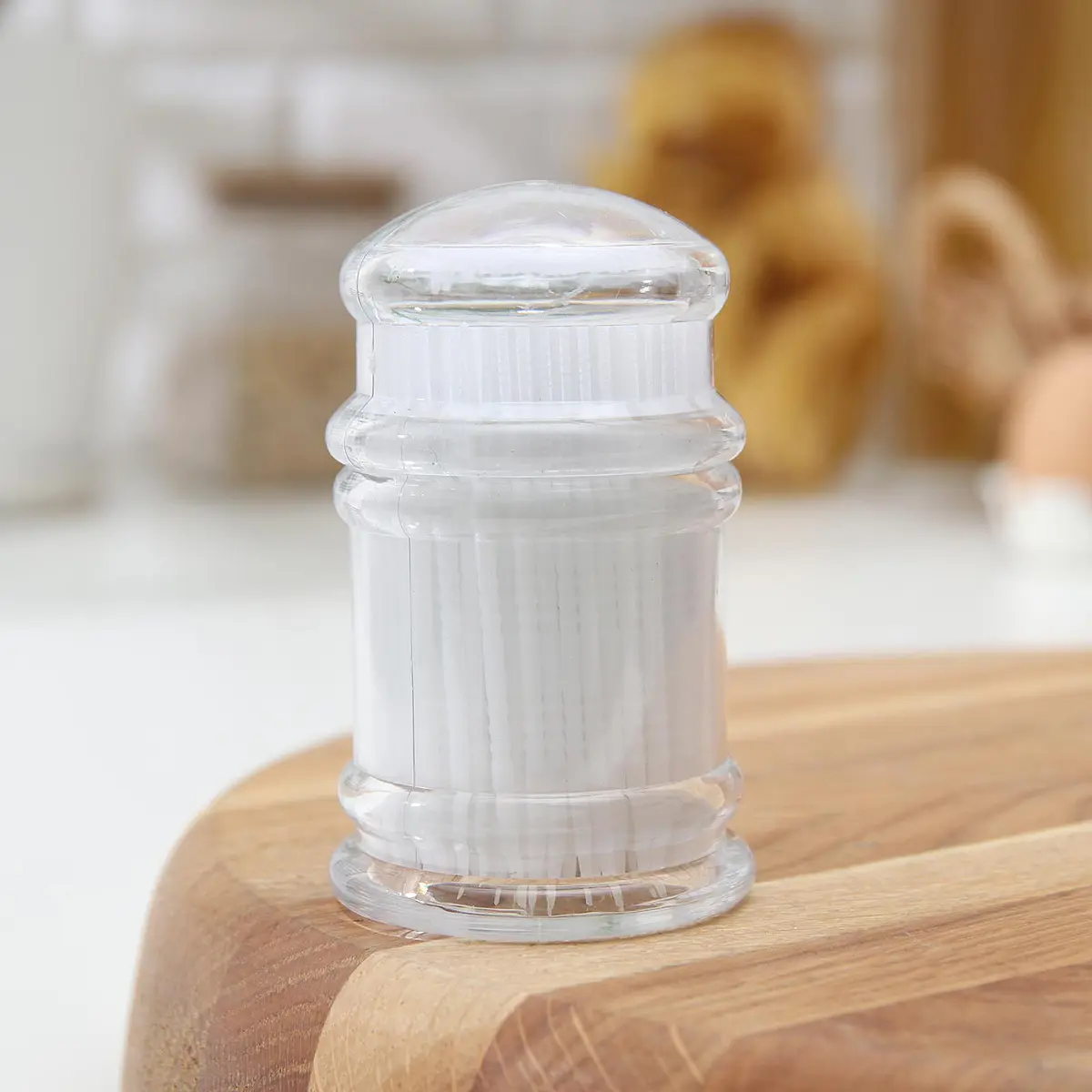 

Зубочистки пластиковые, набор 190-200 шт., с щеточкой для удаления зубного налета, белые, Белый