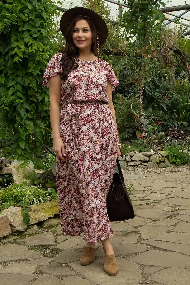 

Платье, Бордовый