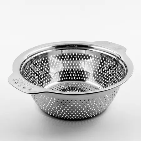 

Дуршлаг металлический 22 см, Серебристый