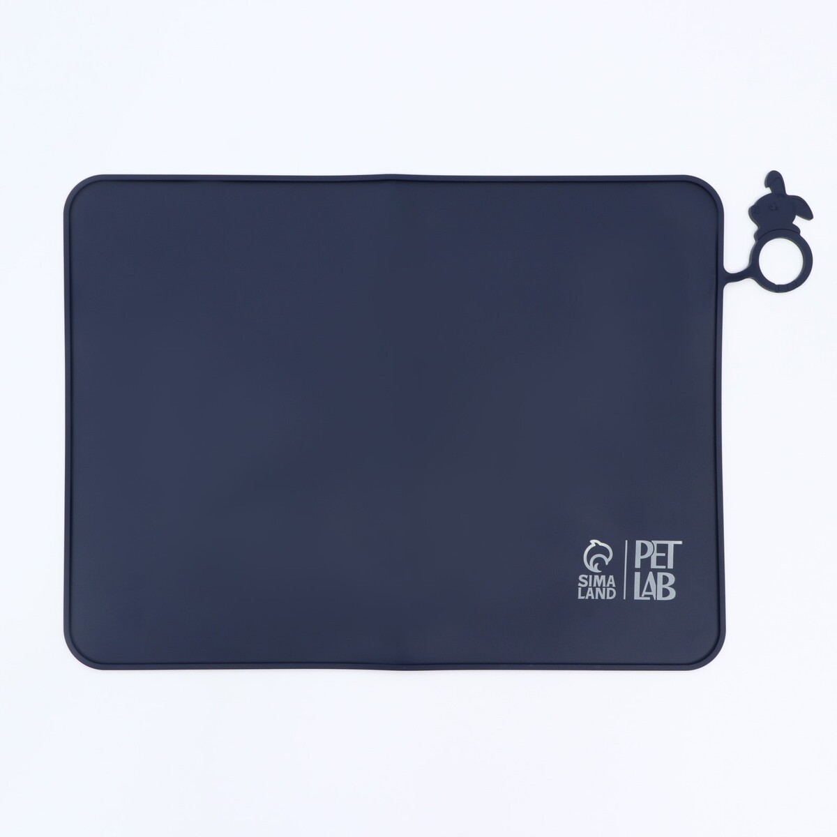 

Коврик силиконовый под миску, 40×30 см, синий