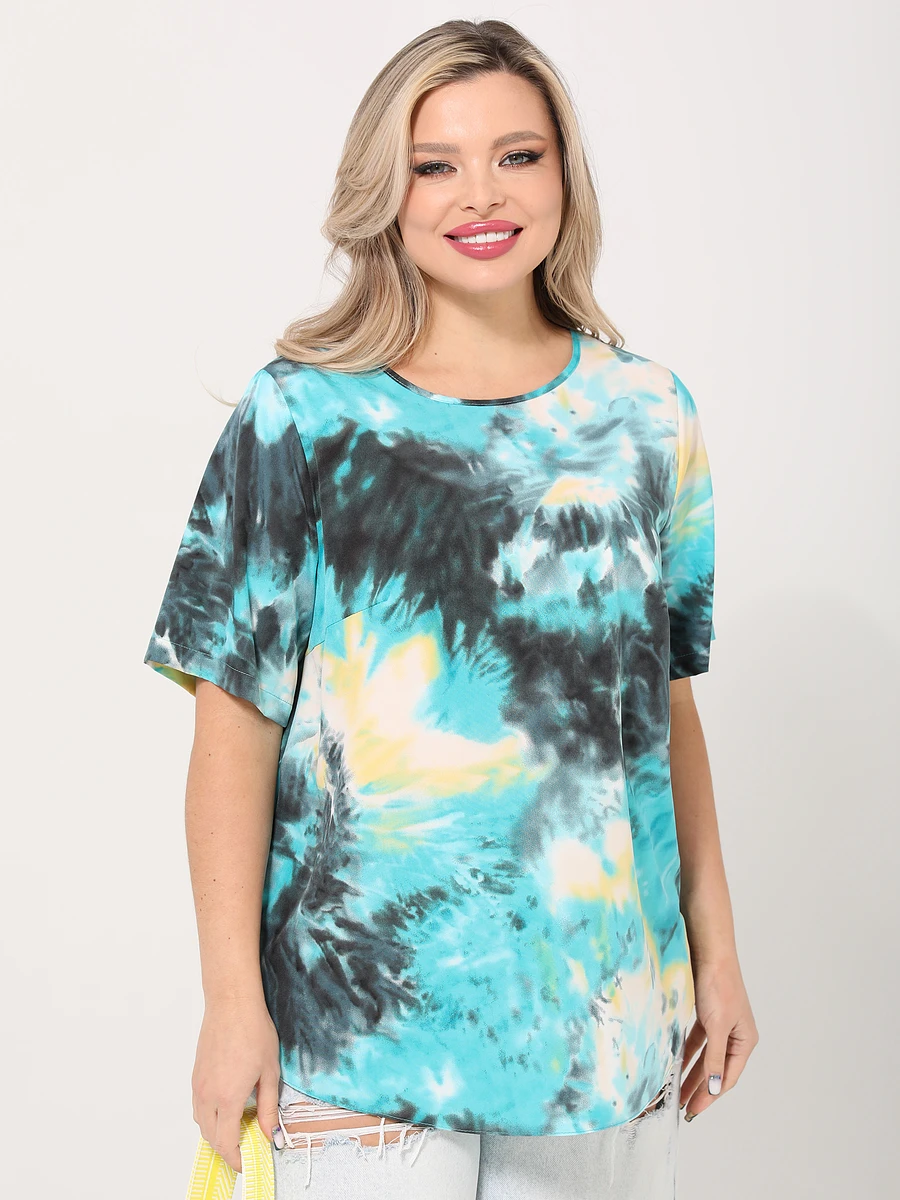 

Блузка, Синий;тиффани