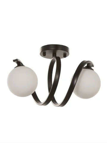 Бра nadine 2×10 вт gu10 черный 30×16×32 