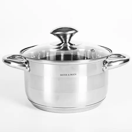 

Кастрюля с крышкой 2,6, Серебристый