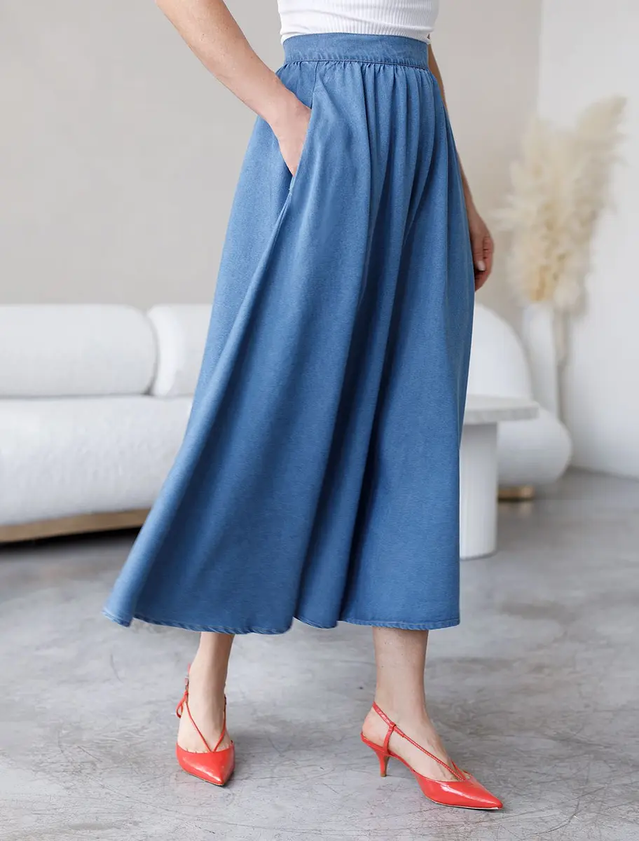 

Юбка, Синий