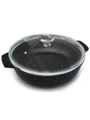 Жаровня литая 4,0л стеклянная крышка