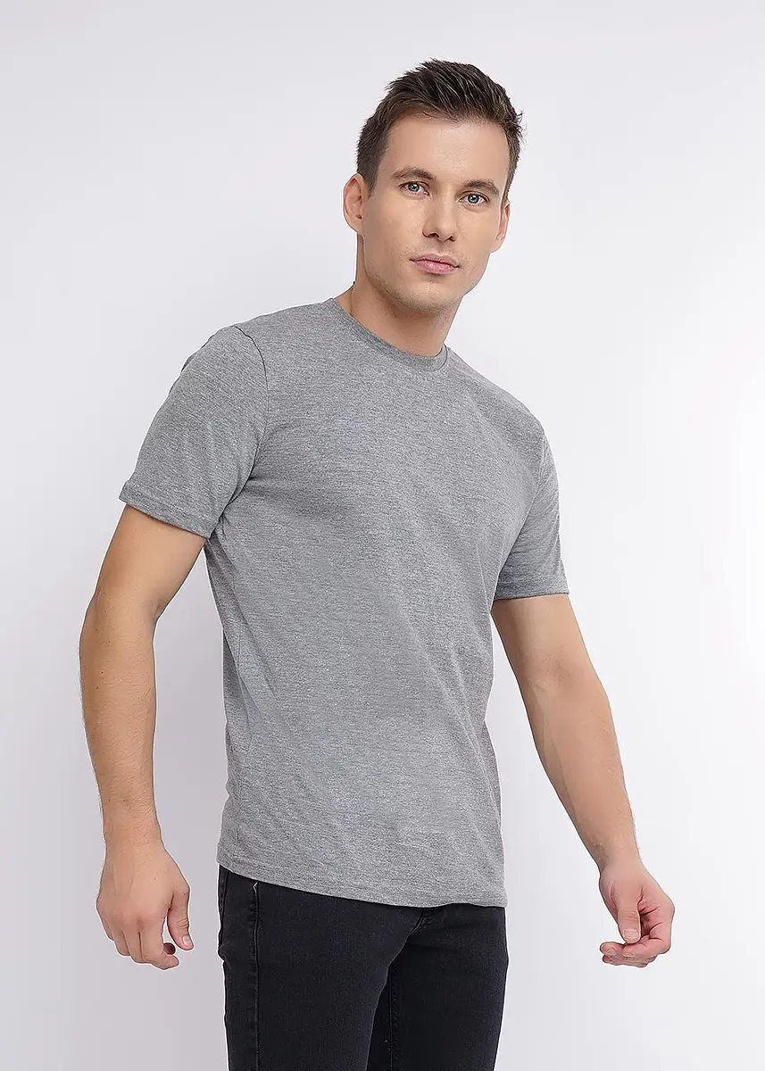 

Футболка, Серый;меланж т.серый