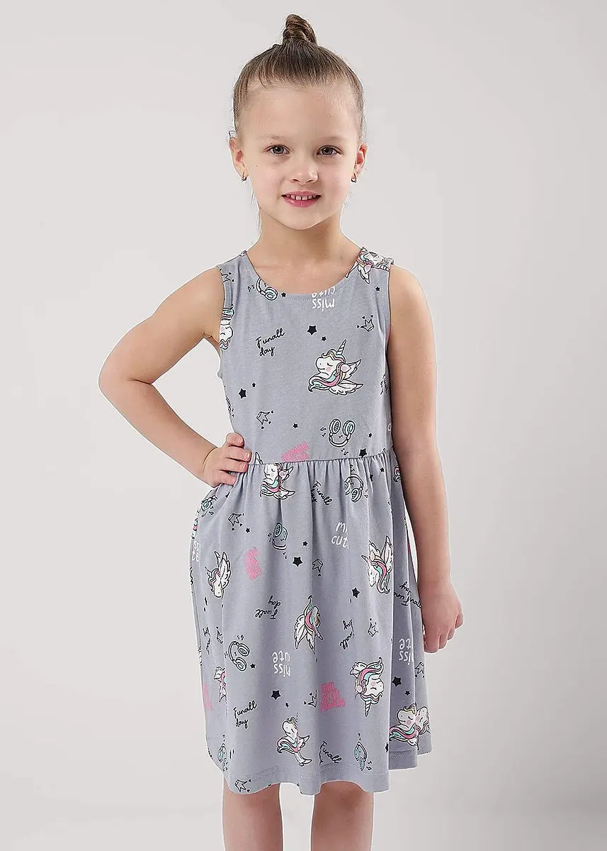 

Платье, Серый;св.серый/молочный