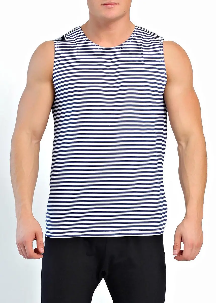 

Майка, Синий;т.синий/белый