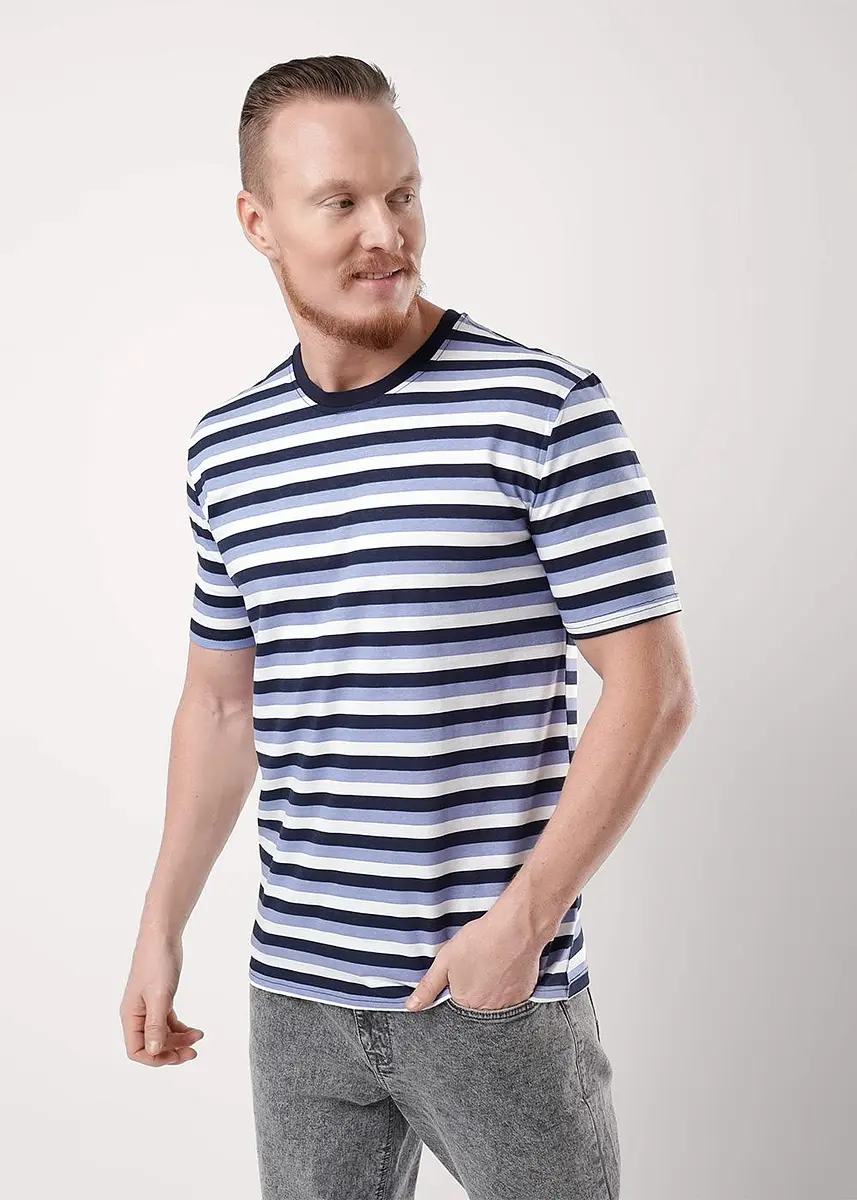 

Футболка, Синий;т.синий/т.голубой