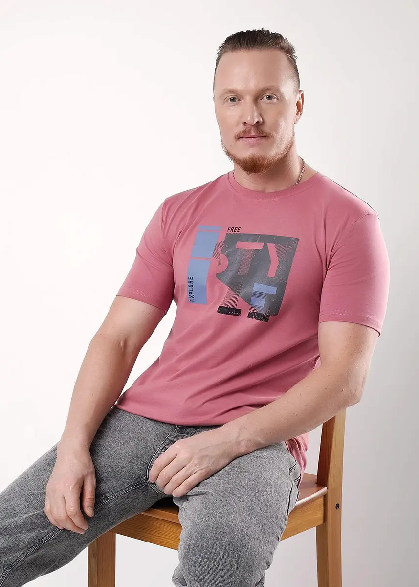 

Футболка, Красный;т.коралловый