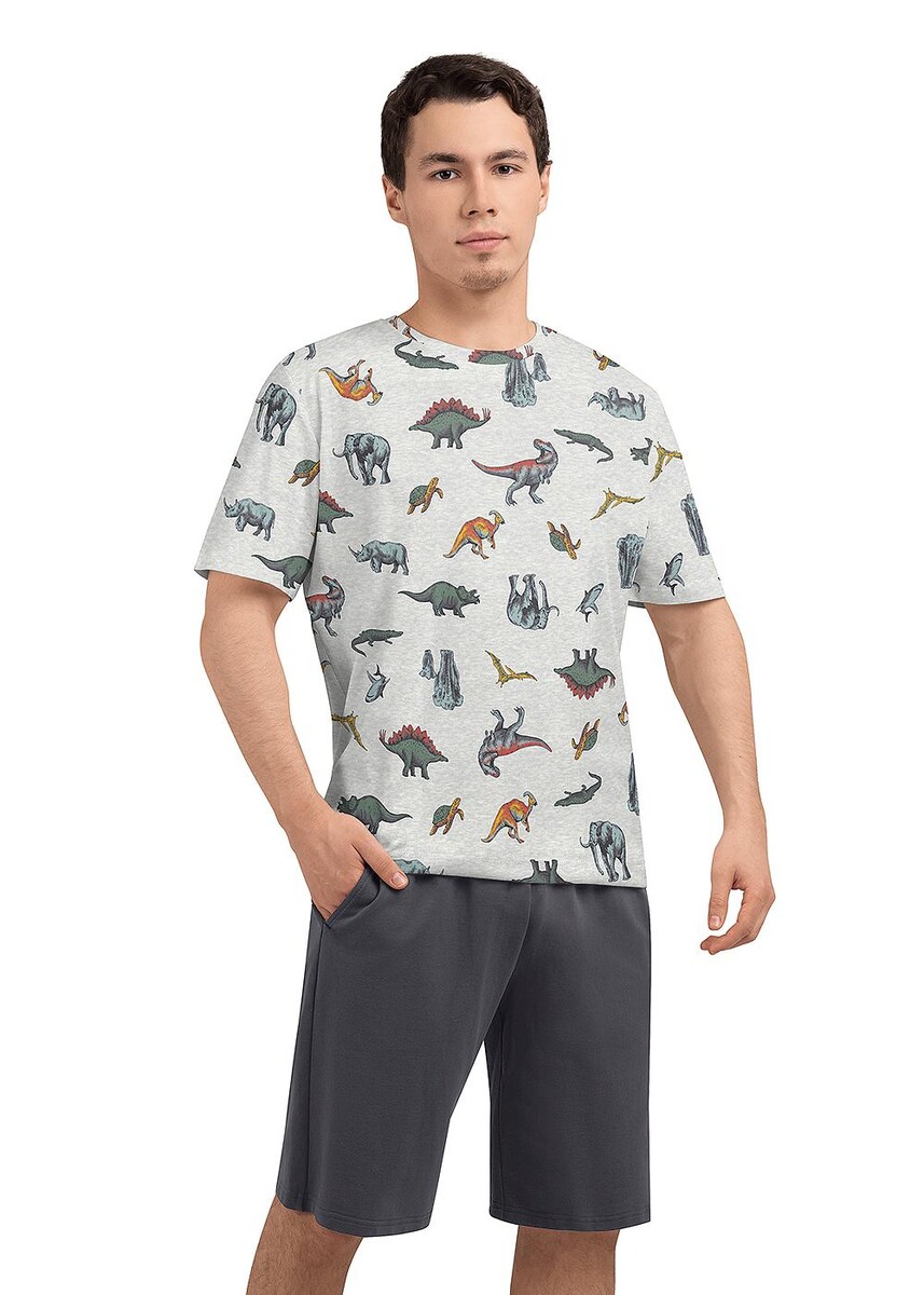 

Шорты, Серый;меланж св.серый/т.серый